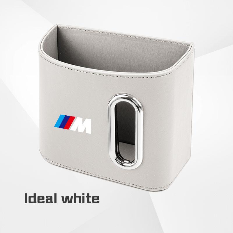 AAAOS1 Leather Car Door Storage Box For BMW X1X3X4 X5 X6 X7 1 3 5 7 Series E70 E87 F40 F48 G20 G30 Tissue Holder Backrest Organizer Bag