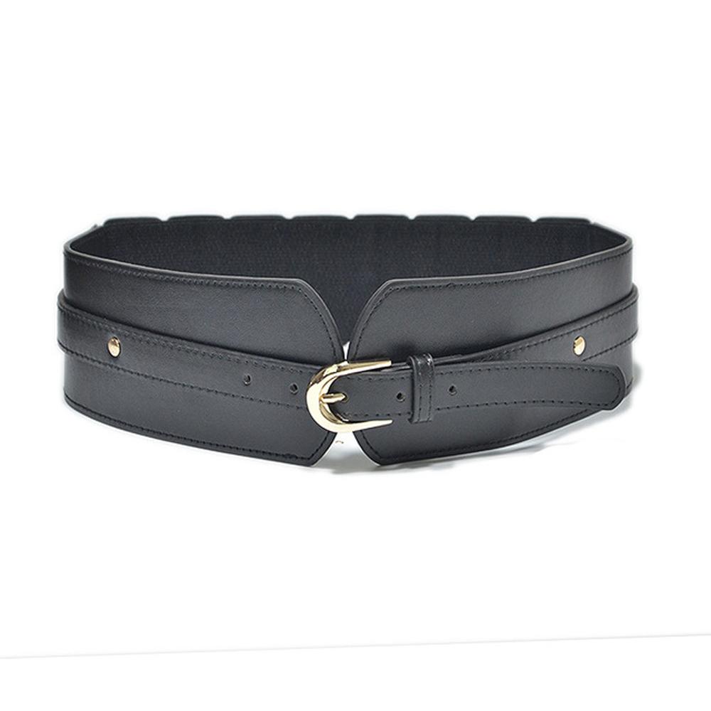 Black Fashion Camel Dress Women Party Buckle Women Waistband Solid Color Wide Belt Dress Waistband