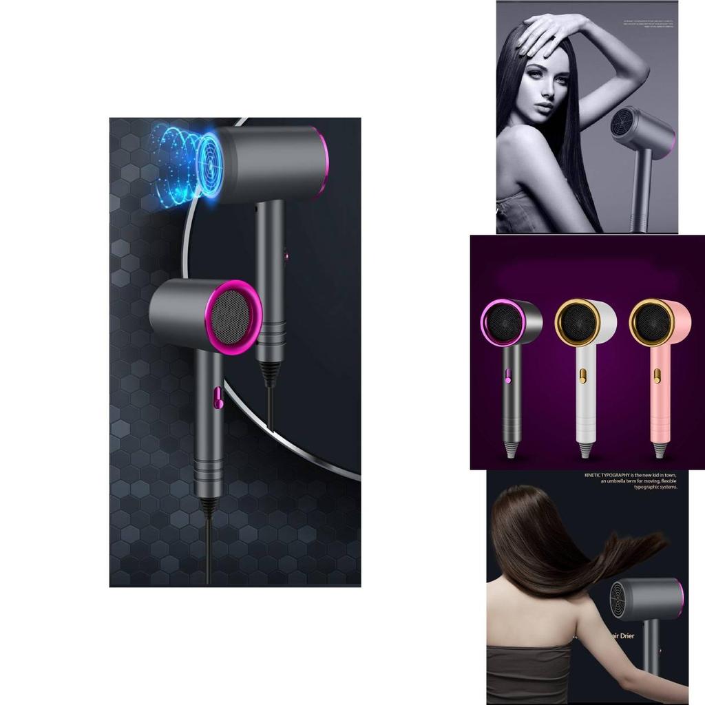 Sleek And Modern 800w Hair Dryer With Overheat Protection And Low Noise Operation In Multiple Colors