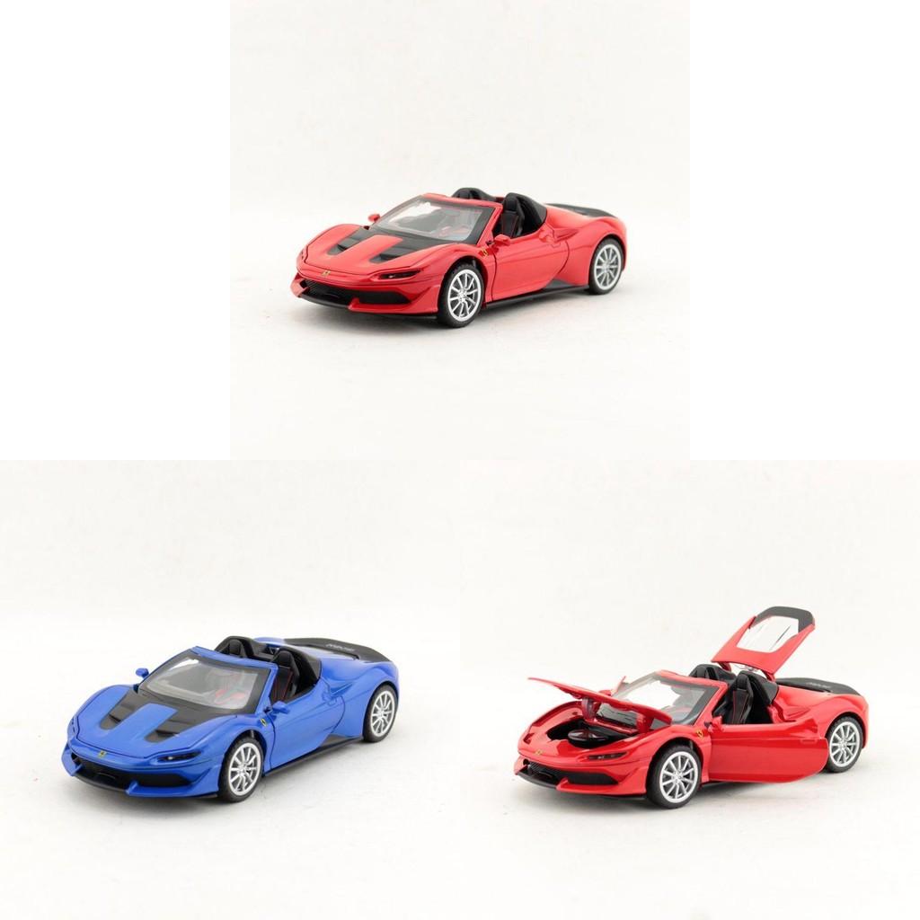 Ferrari J50 Car Model Alloy Toy 1:32 Scale With Inertia Control For Kids And Collectors