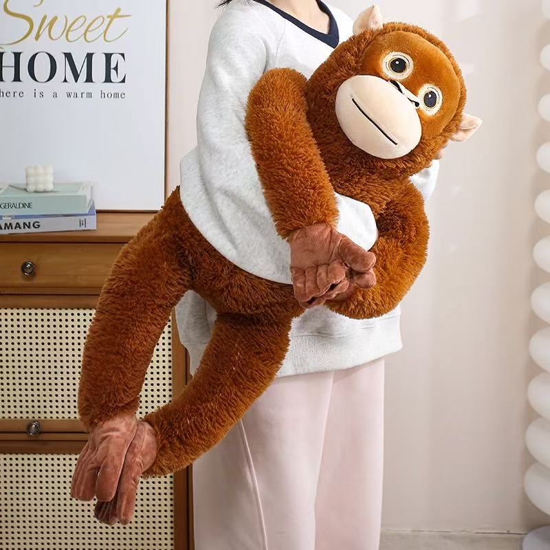 Newest Simulated Cuddle Gorilla Doll Kawaii Stuffed Plush Toy Figure Doll Cartoon Anime Cute Kids Birthday Holiday Gift Doll