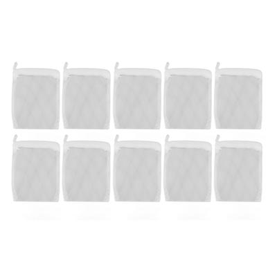 10pcs Aquarium Filter Media Bags Multipurpose Reusable Fine Mesh Filter Media Bags with Zipper for Filter Media
