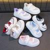 Children's Sports Shoes Boys' Fashion Little White Shoes 2025 Summer New Breathable Mesh Board Shoes Girls' Casual Shoes Trend