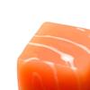 Stress Relief Salmon Squeeze Toy Food Grade Silicone Thick-Cut Salmon Cube Sensory Toy Home Office Anxiety Relieving Desk Toy