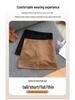 Korean Style Suede Plush Midi Skirt: Hip-Hugging, Thickened, Anti-Exposure for 2025 Autumn/Winter.