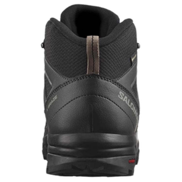 SALOMON X Braze Mid Gtx Fabric Fashion Comfortable Shock Absorbing Waterproof Breathable Hiking Shoes Men Hiking Shoes Black 471748