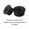 Desk Furnitures Table Storage Accessories Desk Cord Grommet Wire Organizer Cable Hole Cover