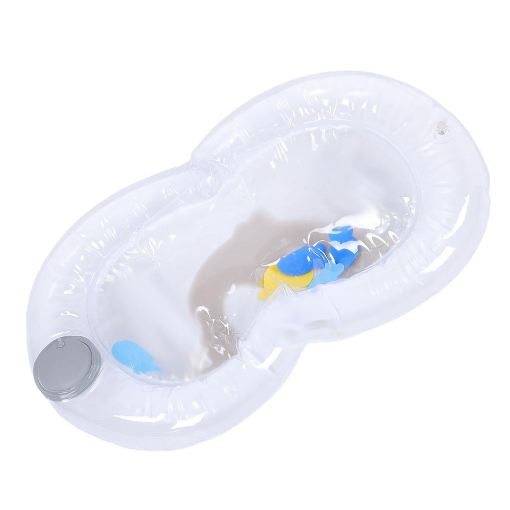 Dog Cat Water Mat Pet Anti Scratch PVC Leakproof Cooling Water Sensory Play Mat L Gray