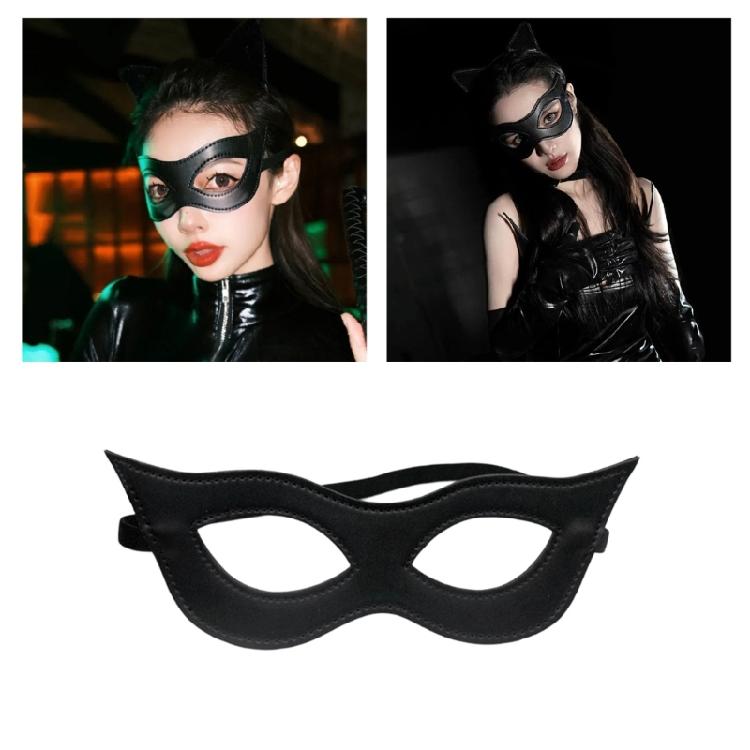 Stylish PU Leather Role Play Mask Breathable Design Cosplay Accessory For Costume Parties Themed Event Cosplay
