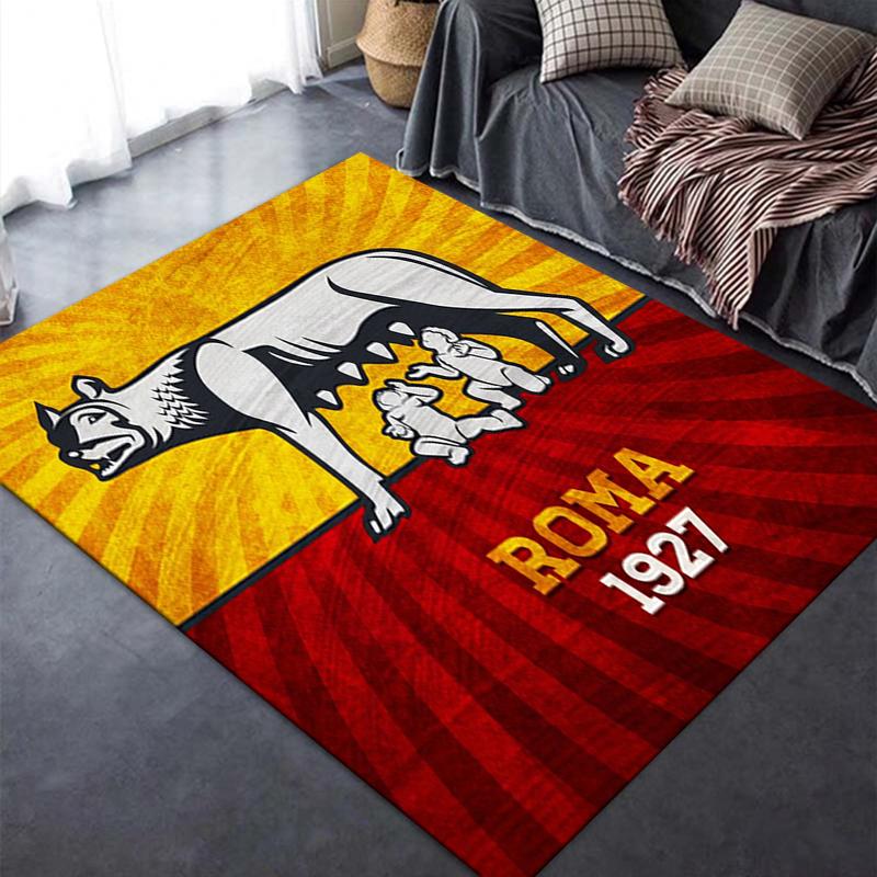 Nuovo Tappeto A.S. Roma 2025 per Soggiorno Camera da Letto Casa Decorazione Divano, Tappetino Antiscivolo per Giochi Bambini01