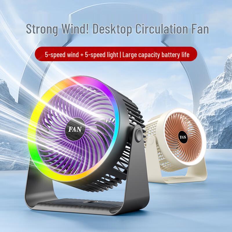 Wolaifen E6 USB Oscillating Desktop & Wall Fan