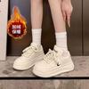 Fleece Little White Shoes Autumn and Winter Platform Sports Baseplate 2025 Board Shoes Versatile Niche New Ins Casual