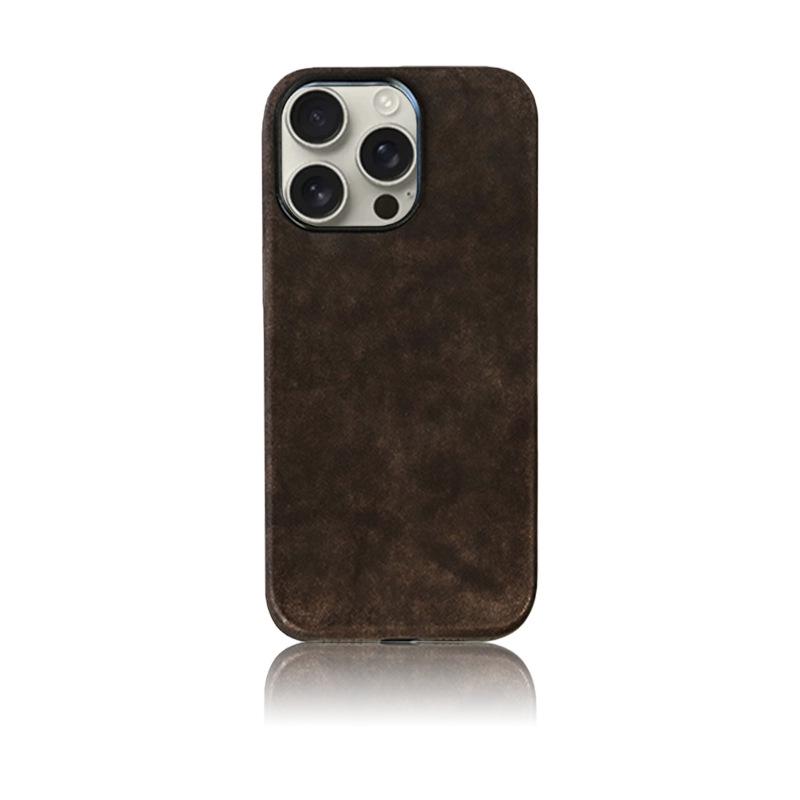 PUEBLO Vintage Leather MagSafe Drop-Proof Case for iPhone 16 Pro Max