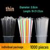 OEING Individually Wrapped Disposable Beverage Straws