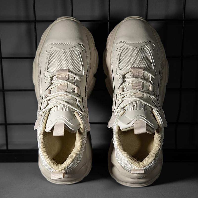 Spring Chunky Running Shoes Women Trendy Unisex Sneakers Men Platform Sport Shoes Couples Mesh Walking Shoes Zapatos De Hombre