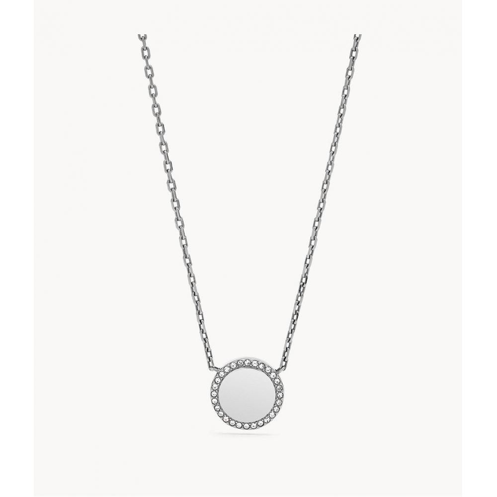 

Fossil Women s Stainless Steel ID Necklace