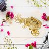Plastic Wedding Carriage Favor Boxes Decorative Sweets Gift Boxes for Bridal Shower Party Treats Packaging Golden
