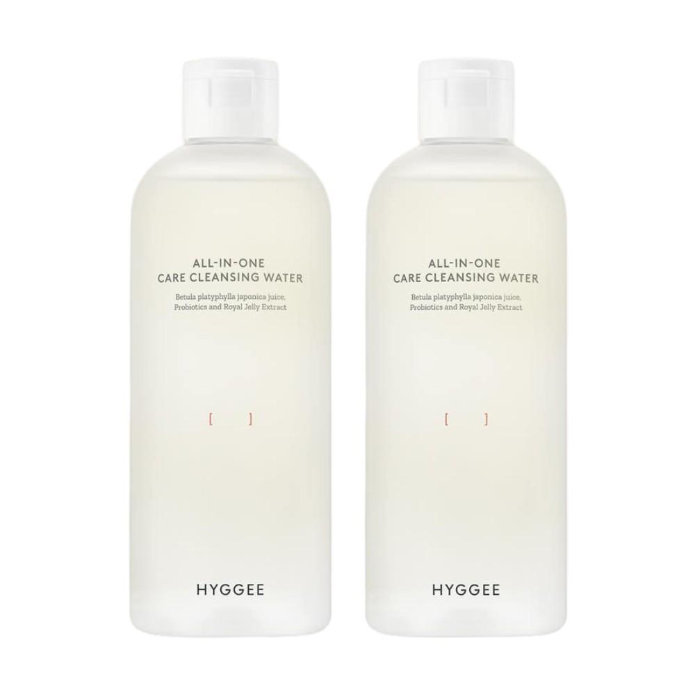 HYGGEE All-in-One Care Cleansing Water 2pcs Set Low pH Micellar Cleanser 300ml x 2