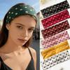 Elastic Polka Dot Headband Stretch Wide Headband Hair Hoop Yoga Elastic Hair Band  Photo Props
