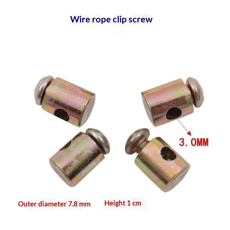 10Pcs Motorcycle Brake Clutch Choke Cable Repair Kart Bike Mower Parts Throttle Cable Nipple Screw Metal Stopper