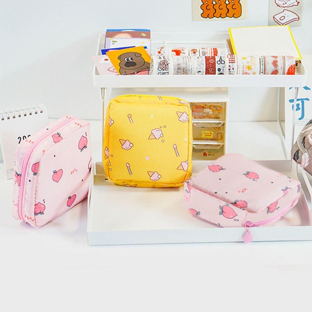 Coin Clip Makeup Organizer Sanitary Mat Bag Tamper-Proof Storage Bag Sanitary Bag Change Purse