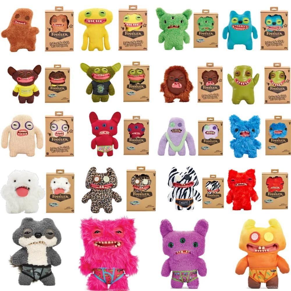 Fuggler Big Teeth Plush Toy Funny Ugly Monster Fugguler Series Rabbit Screech Wide Eyed Weirdo Plush Peluche Birthday Gifts 9"