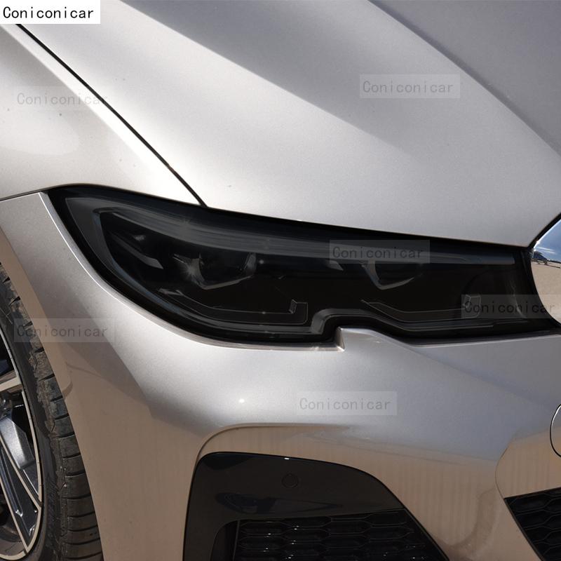 Odcień reflektorów samochodowych odporna na zarysowania folia ochronna samonaprawiające się naklejki TPU do BMW serii 3 G20 G21 -2022 akcesoria