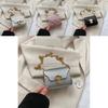 Chic Street Fashion Pu Leather Small Square Bag With Stitching Detail For Daily Use
