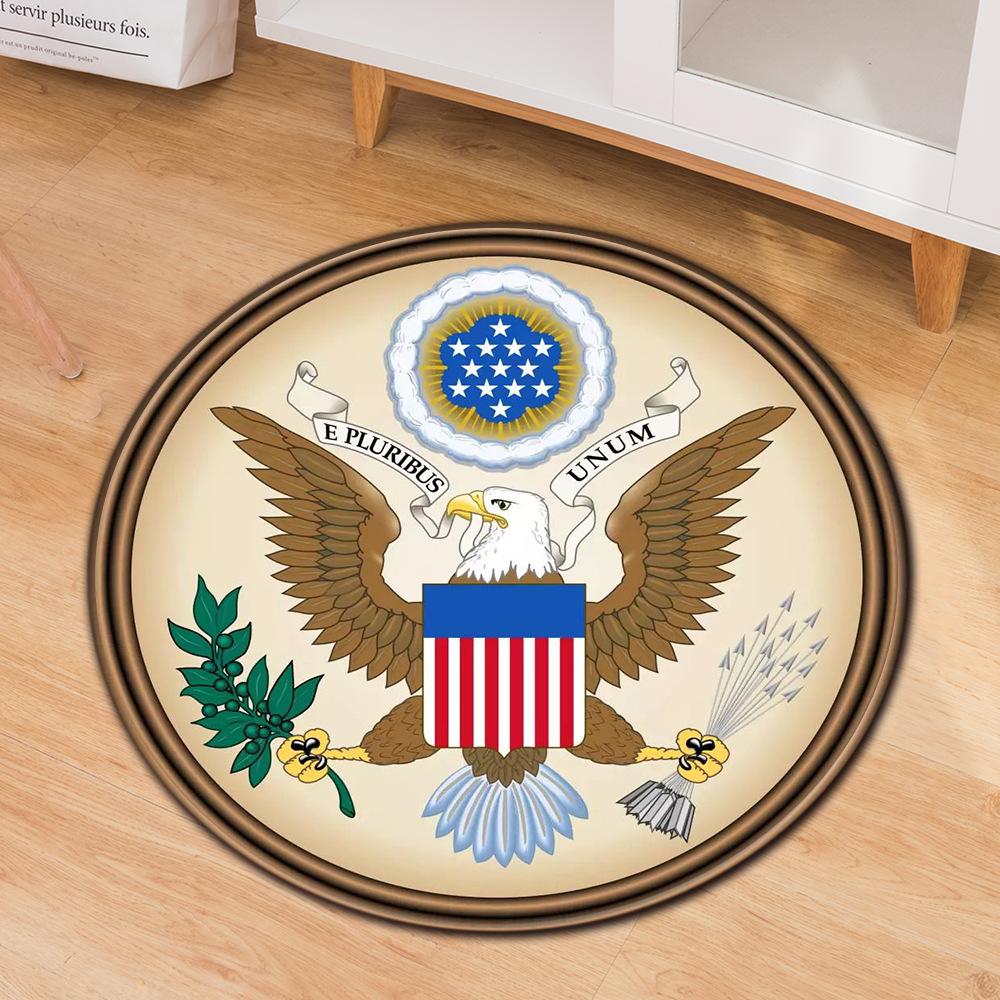 Round Carpet Computer Chair Cushion Office Chair Floor Mat Door Mat Foot Mat