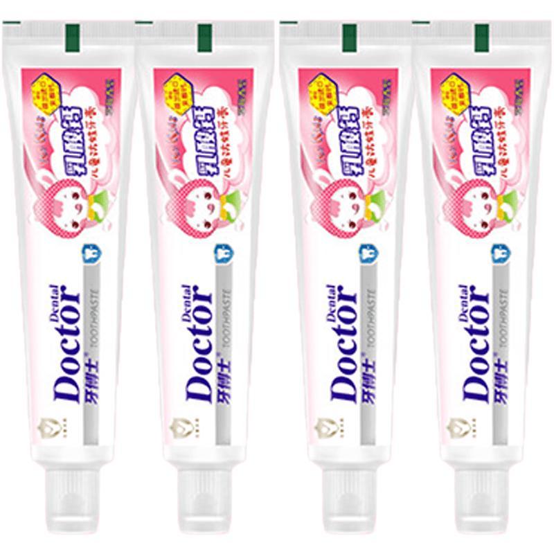 Dr. Ya Fluoride Kids Toothpaste, 2-12 Years, Strawberry (4x50g)