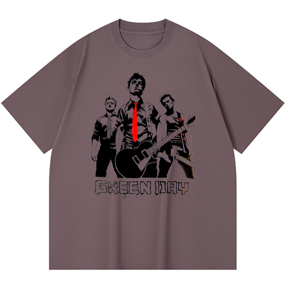 230 g/m² 100% Baumwolle Heavy Metal T-Shirt Rockband Beliebte Musik Druck Unisex Schweres Baumwoll-T-Shirt