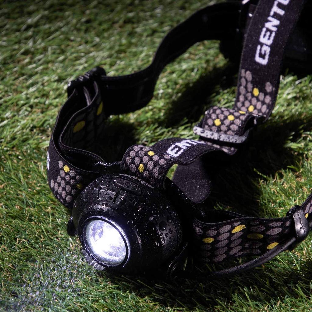 GENTOS LED USB 520 6 Hours of Operational Run Rear Recognition Requires a Rechargeable Battery or 3 AA Batteries ANSI Head W x D x H HLP-2103