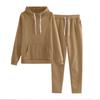 Children's Solid-color Loose Sweatshirt And Sweatpants Casual Sportswear Set