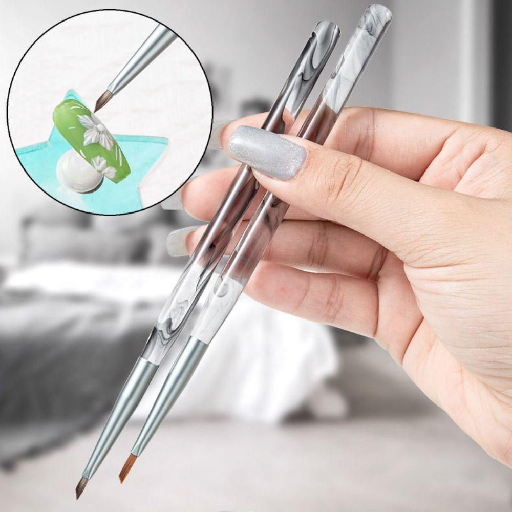 7/9mm Triangular Painting Nail Brush French Triangle Drawing Pen Nails Art Brush Manicure Tools