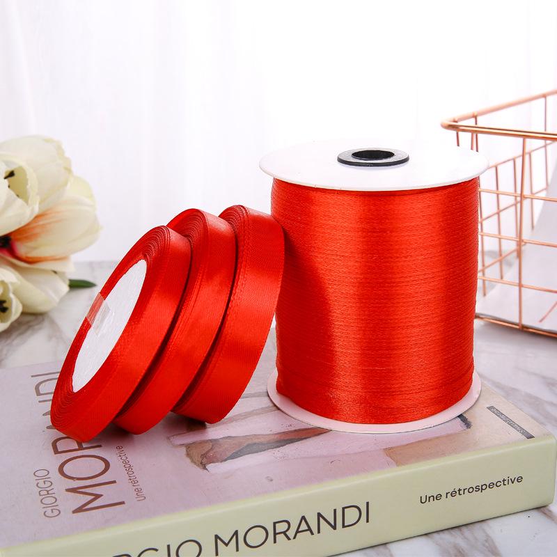 0.3-8cm Red Ribbon Bows for Wedding Candy Box Gift Packaging Decoration