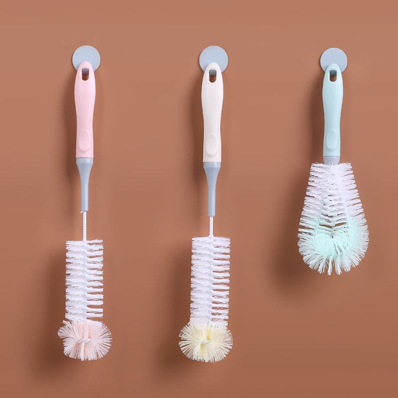 Tassenbürste mit langem Griff für Teeflecken: Babyflaschen-, Glas-, Wasserkocher- und Teetassenreiniger