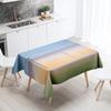 Sunset Windmill Scenery Tablecloth Party Restaurant Banquet Decor Stain Resistant Waterproof  Home Table Decoration