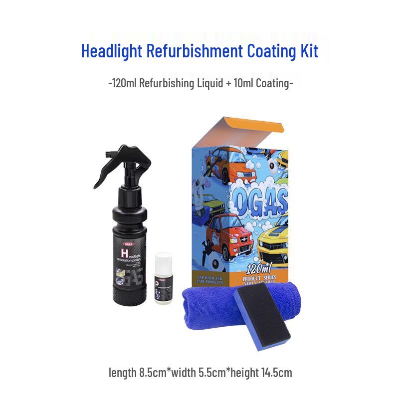 Car Headlight Restoration Spray: Fast Polish & Brighten, Remove Yellowing Without Sanding