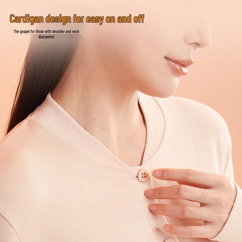 Hengyuanxiang Women's 10A Antibacterial Cotton Thermal Underwear Set