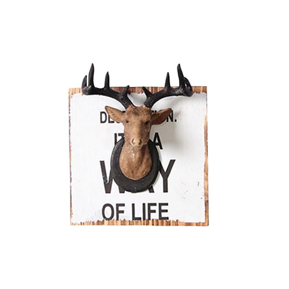 Animal Head Wall Hanger 3D Crochet Vêtements Serviettes Chapeaux Titulaire Rack Décoration d/'intérieur