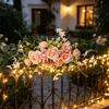 Simulation Flower Artificial Silk Rose Flower For Wedding Reception Chair Back Flower Arrangement Bridal Showers Party