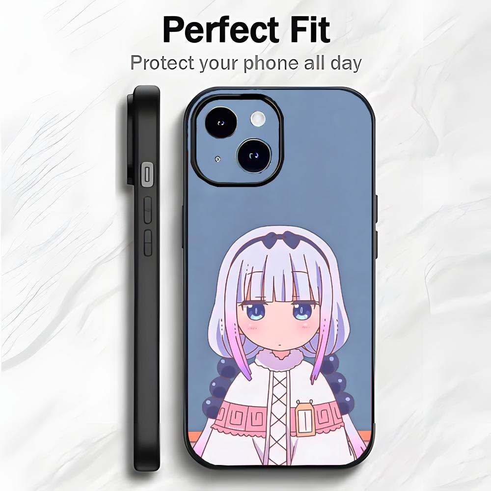 

Cute Comedy Anime Miss Kobayashi s Dragon Maid Phone Case Phone Case Soft Packaging Lightweight For iPhone17 16 15 14 13ProMax iphone12promax