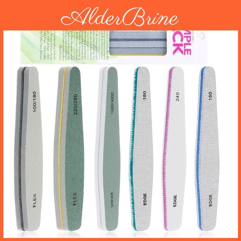 Nail Block File 6pcs Buffer File Nail Polisher Washable Double Sided Emery Boards Grit 10015018022024028010004000 Buffer