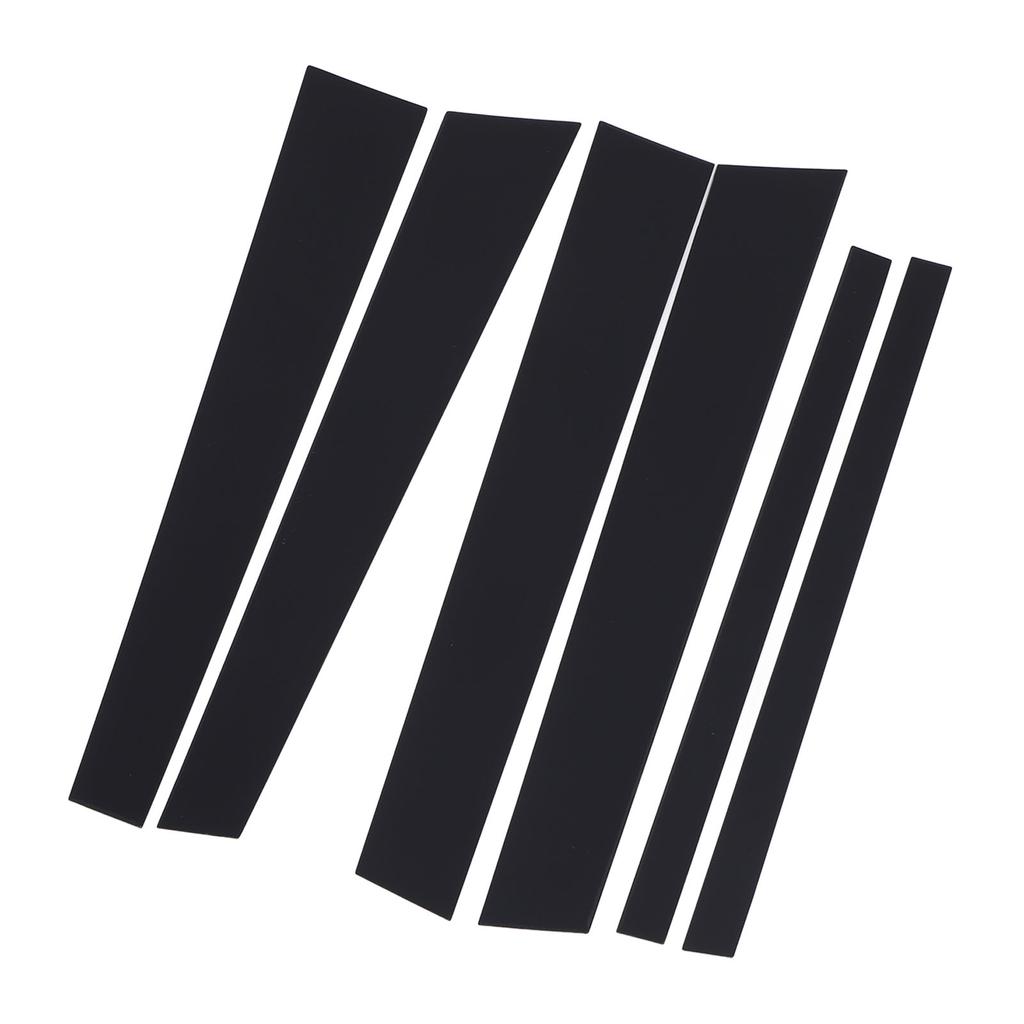 6 STÜCKE Säulenverkleidung Glänzend Schwarz Stilvoll Einfache Installation Autotür Säulenverkleidung für Crown