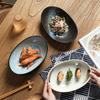 Sushi-Platte im japanischen Stil, Runde Snack-Platte, Keramikplatte, Pendelplatte für Restaurants, Geschirr-Display-Platte
