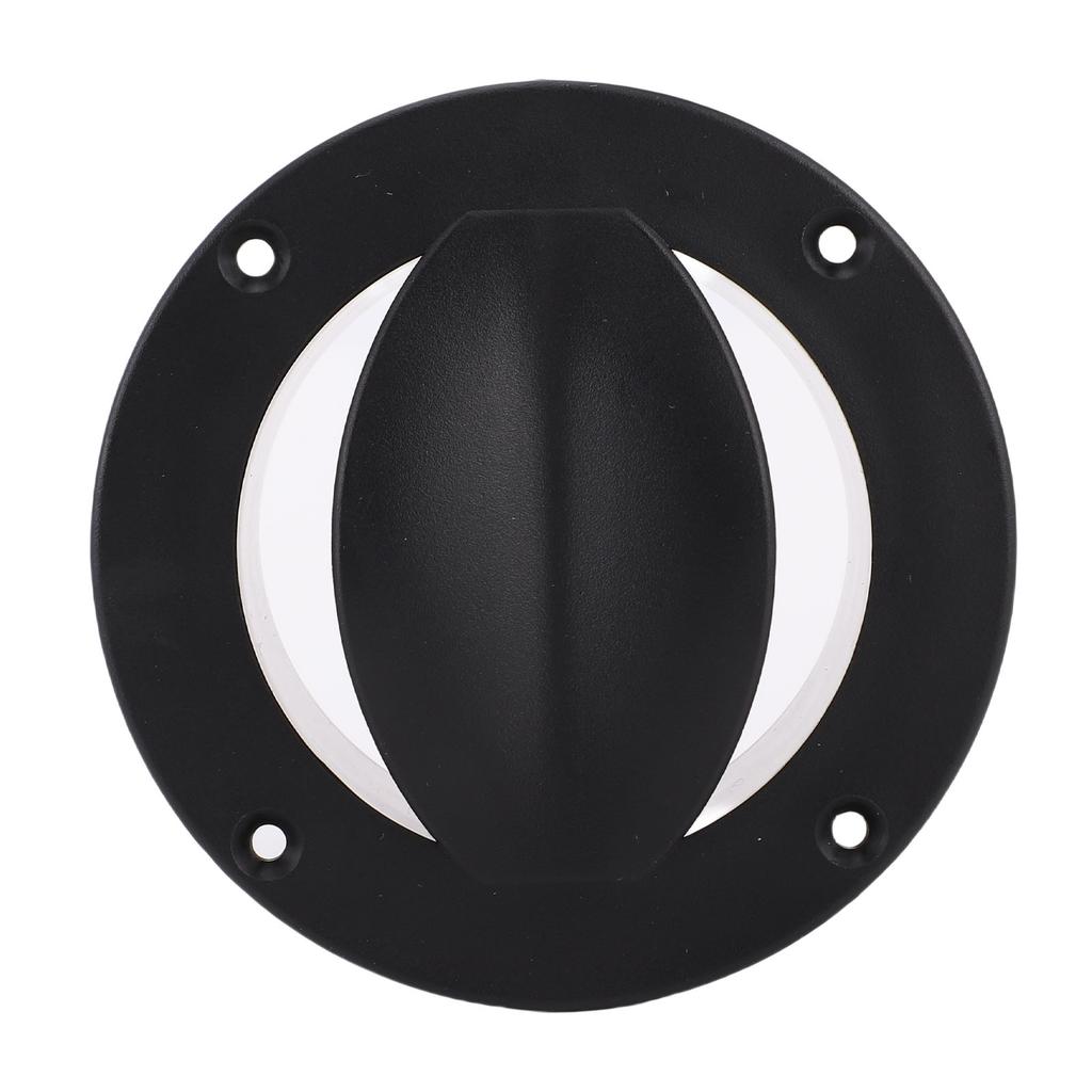 Boat Livewell Vent Improved Airflow Boat Marine Round Air Outlet Vent for Pontoon Kayak Black