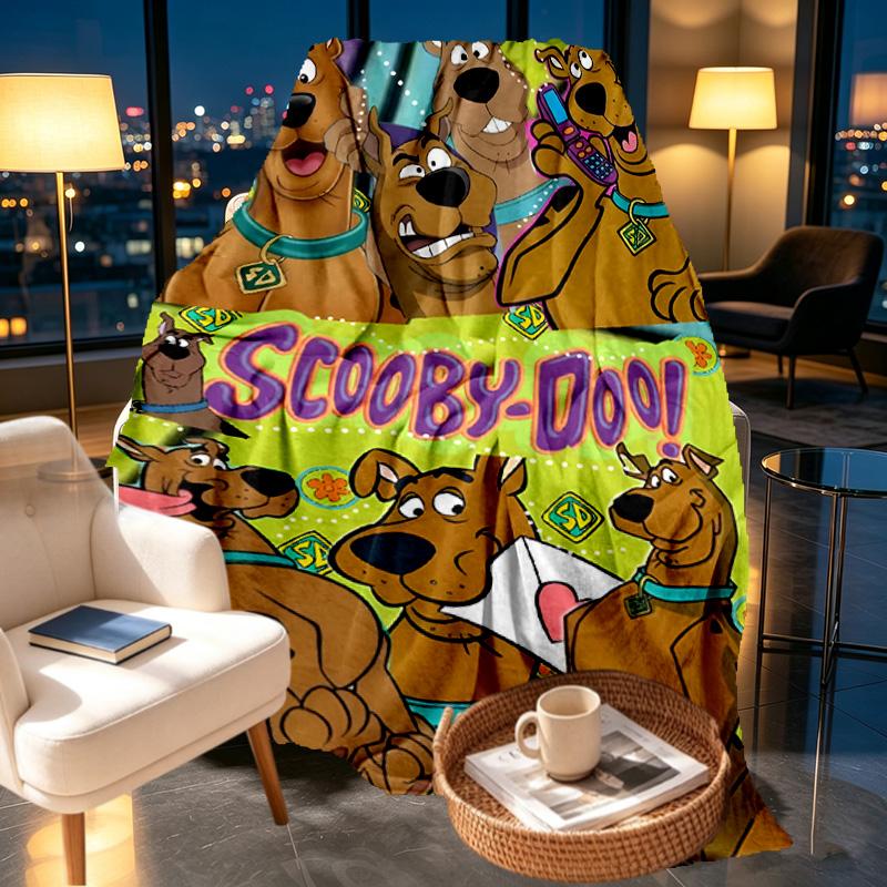 Scooby Print Blanket - Soft & Comfortable, for Bedroom, Travel, Sofa, Home Decoration - Birthday Christmas Gift for Friend