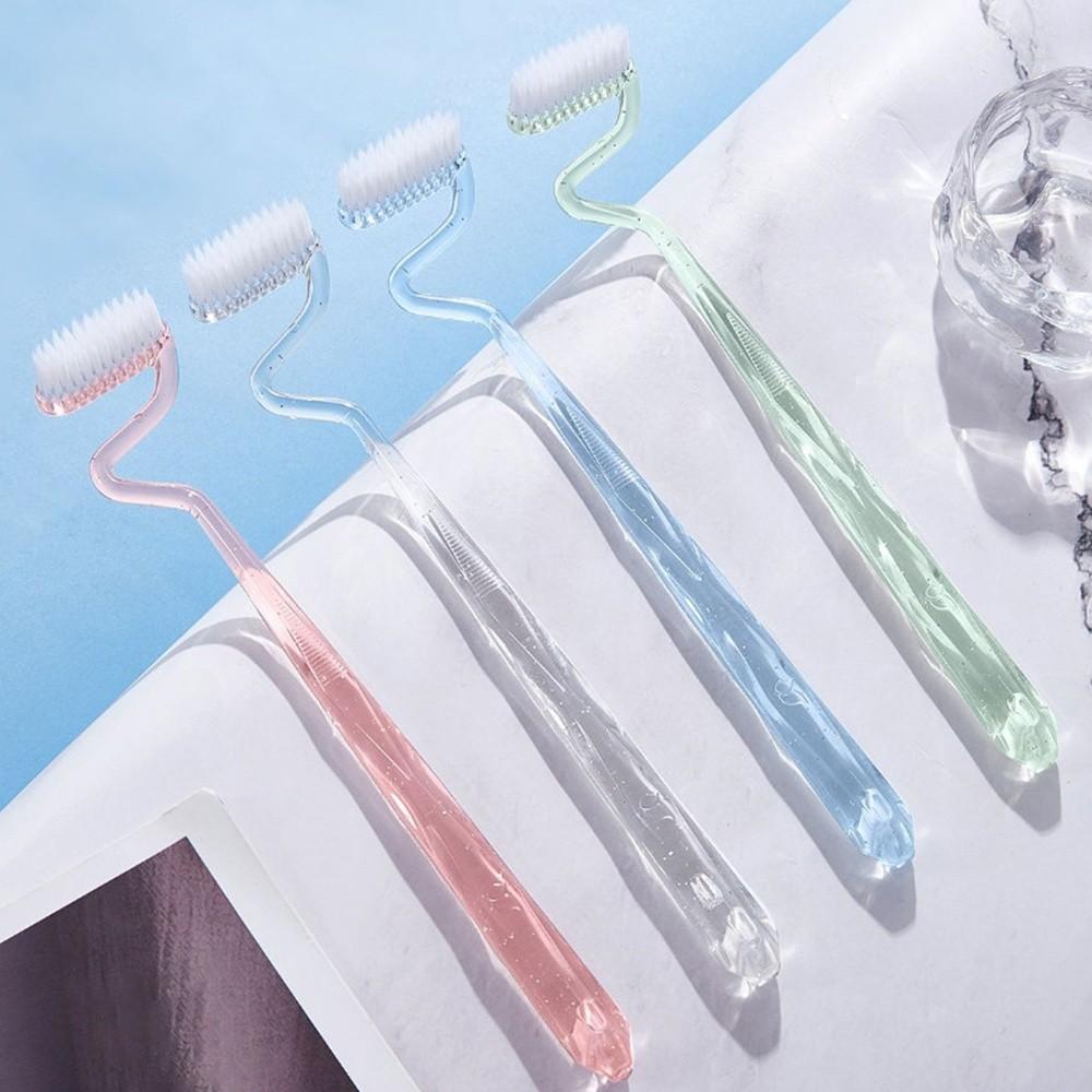 Oral Care Interdental Brush Soft Vertical Toothbrush New Tongue Cleaning Brush  Adults
