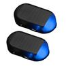 Car Interior Lights Solar Anti-Theft Warning Light Rechargeable Energy-Saving Car Snow Removal Device for SUV Sedan Off-Road