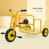 Kid's Early Learning Tricycle with Basket - Double Pedal Outdoor Ride-On Toy
